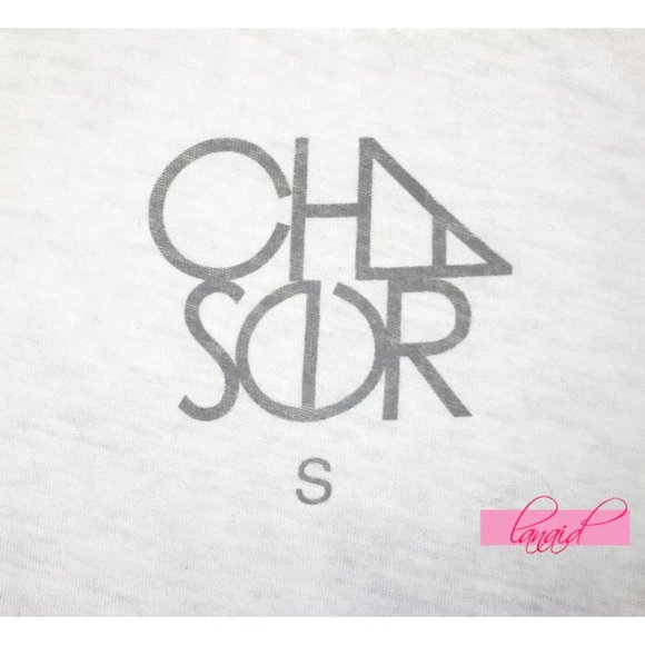 Chaser Wolf Eyes Tee Cut-Outs Cutouts Ombre Dip-Dye Scoop Neck Burnout Edgy Top - Picture 8 of 10